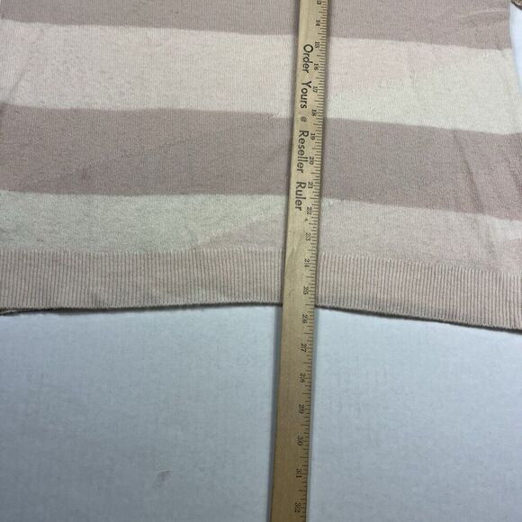 Joie Eloisa Cashmere Sweater Striped Long Sleeve Soft Knit Boxy Fit MEDIUM FLAW - Picture 6 of 12